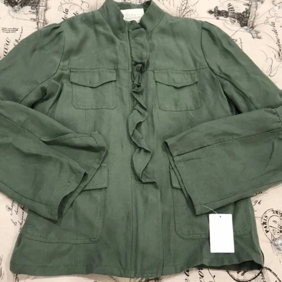 HINGE Ruffle Utility Jacket - Picture 5 of 7